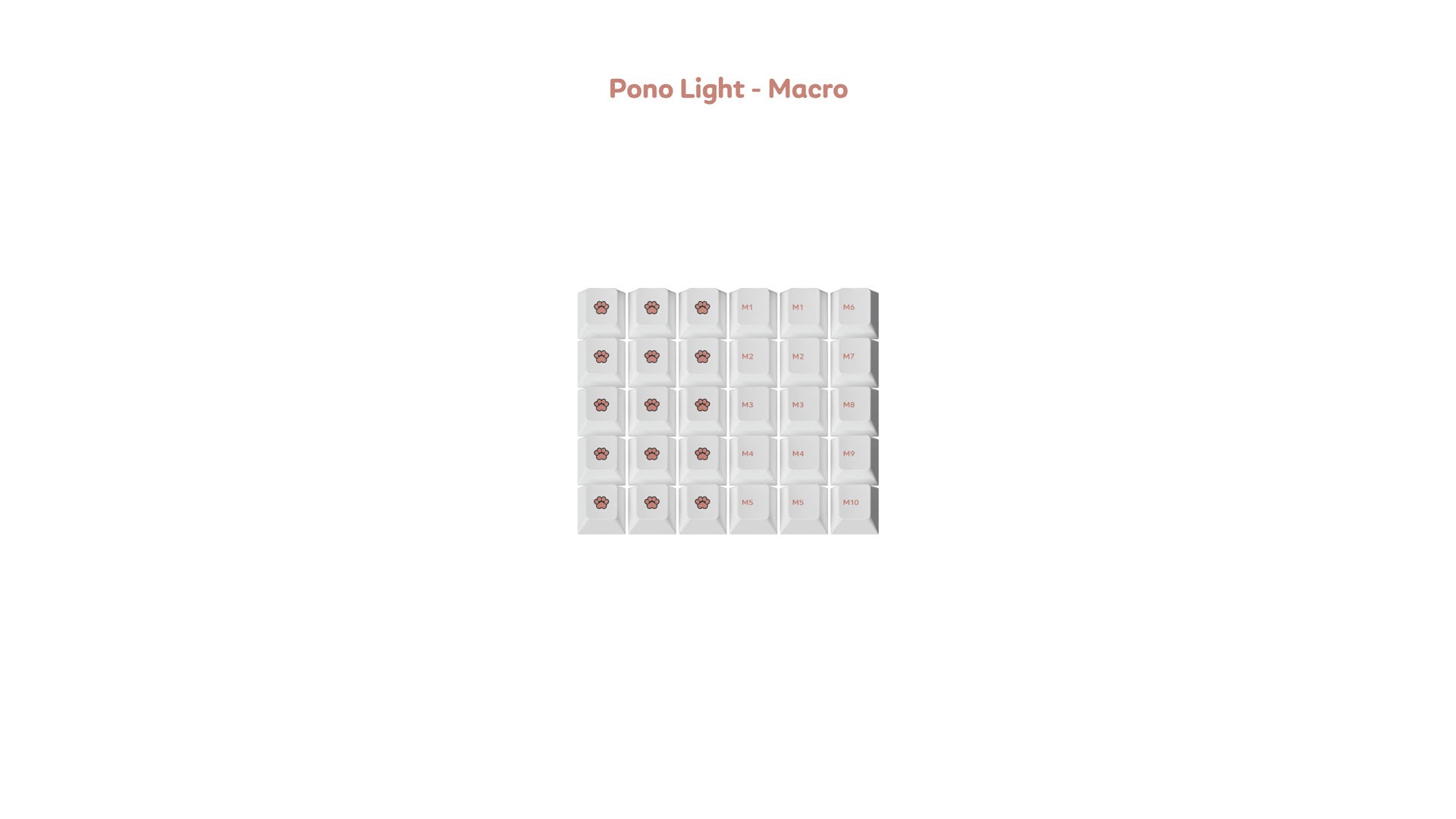[Sold Out]Keycaps-MW Pono Light