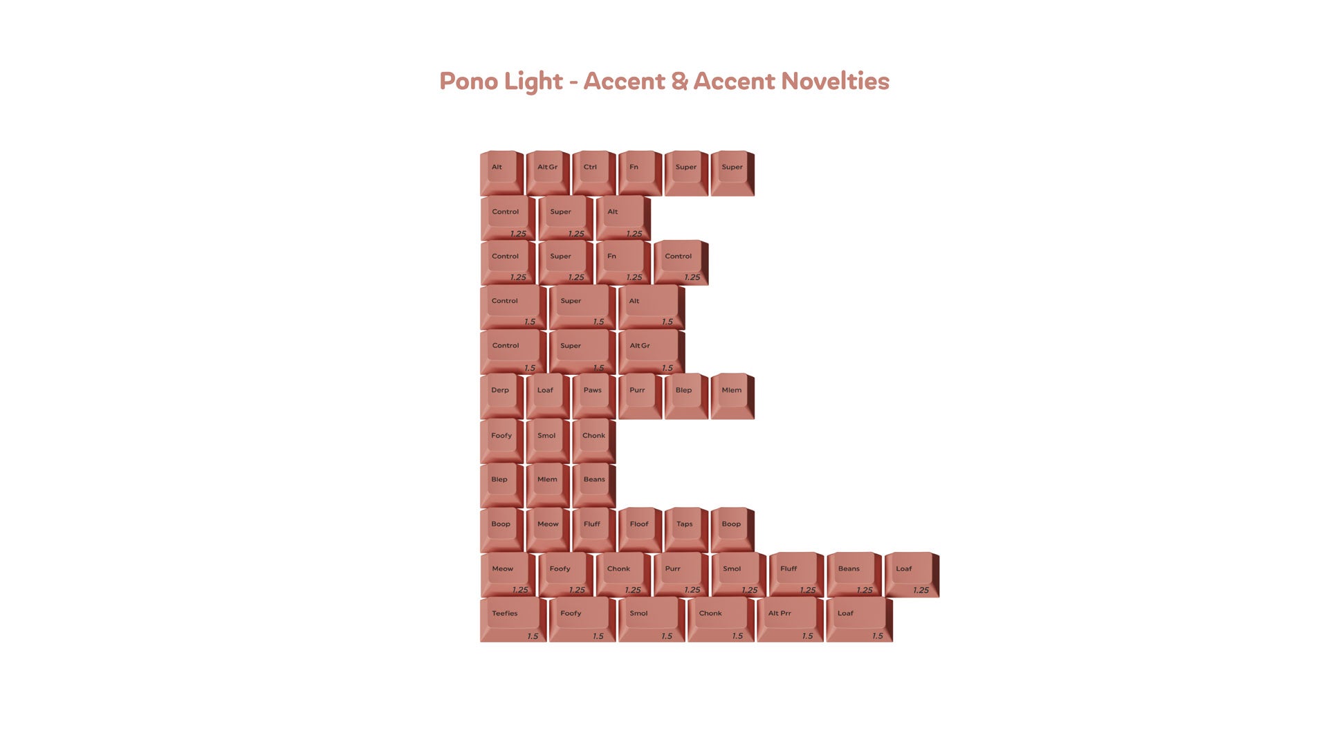 [Sold Out]Keycaps-MW Pono Light