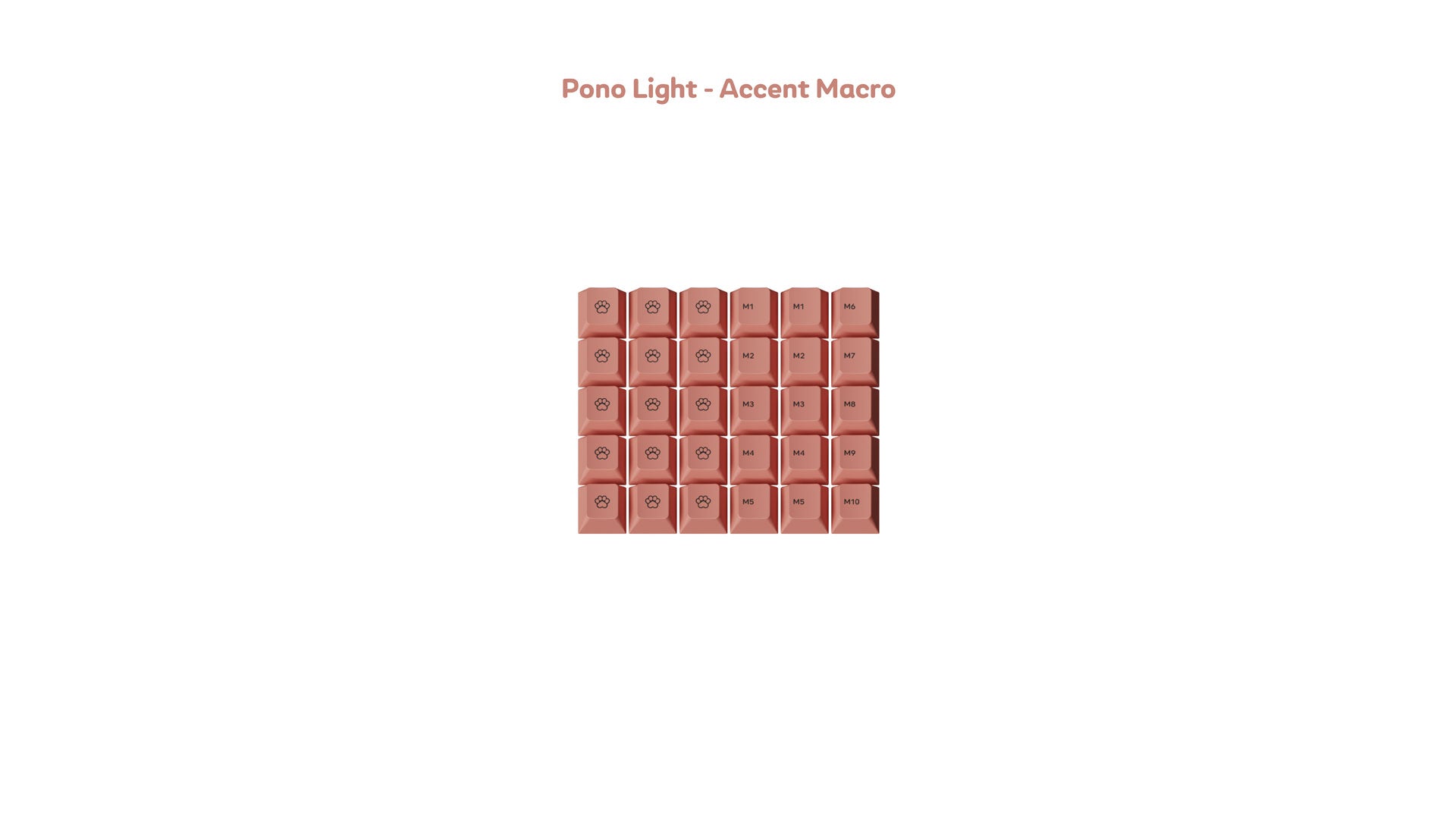 [Sold Out]Keycaps-MW Pono Light
