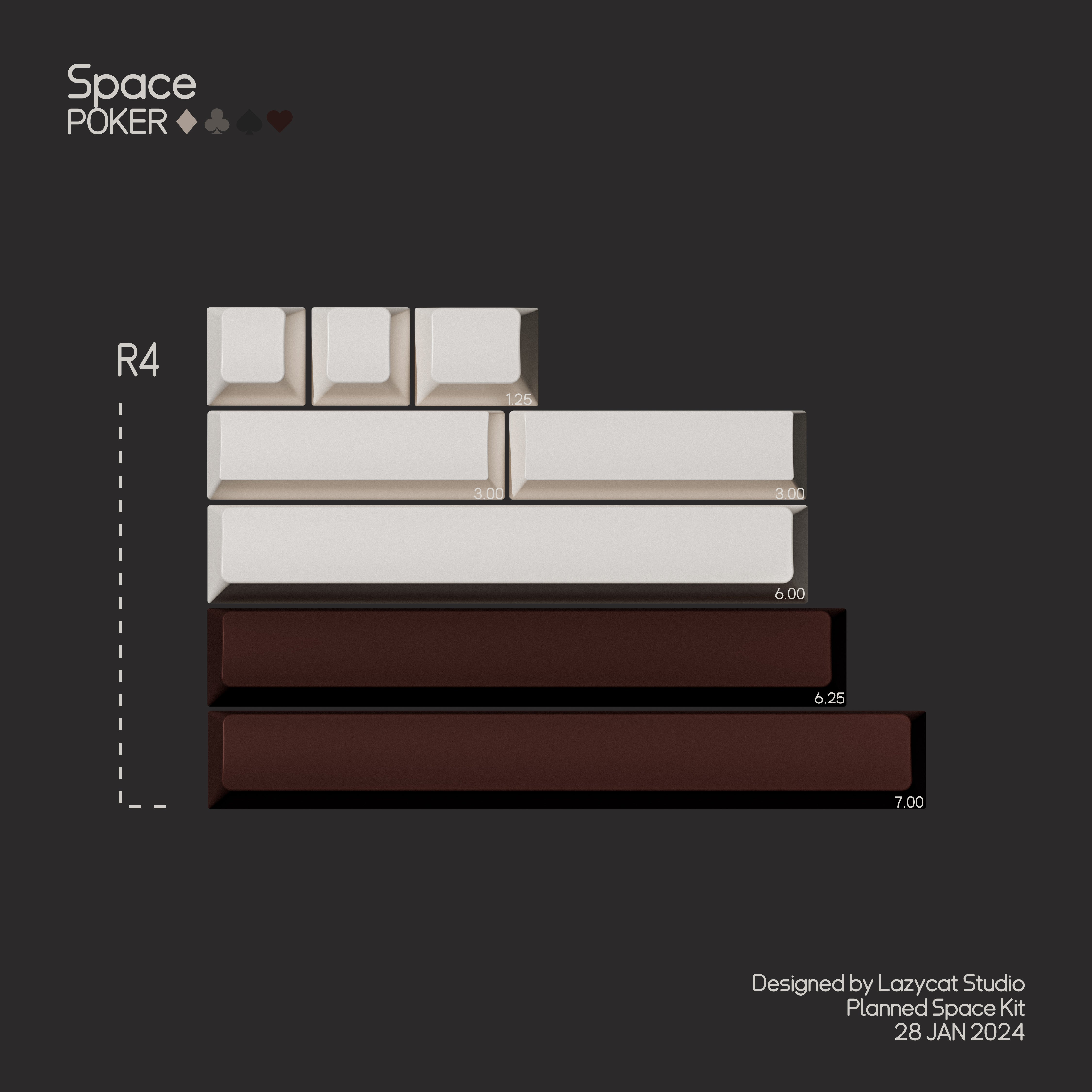 [IN STOCK]Keycaps-MW Poker R2