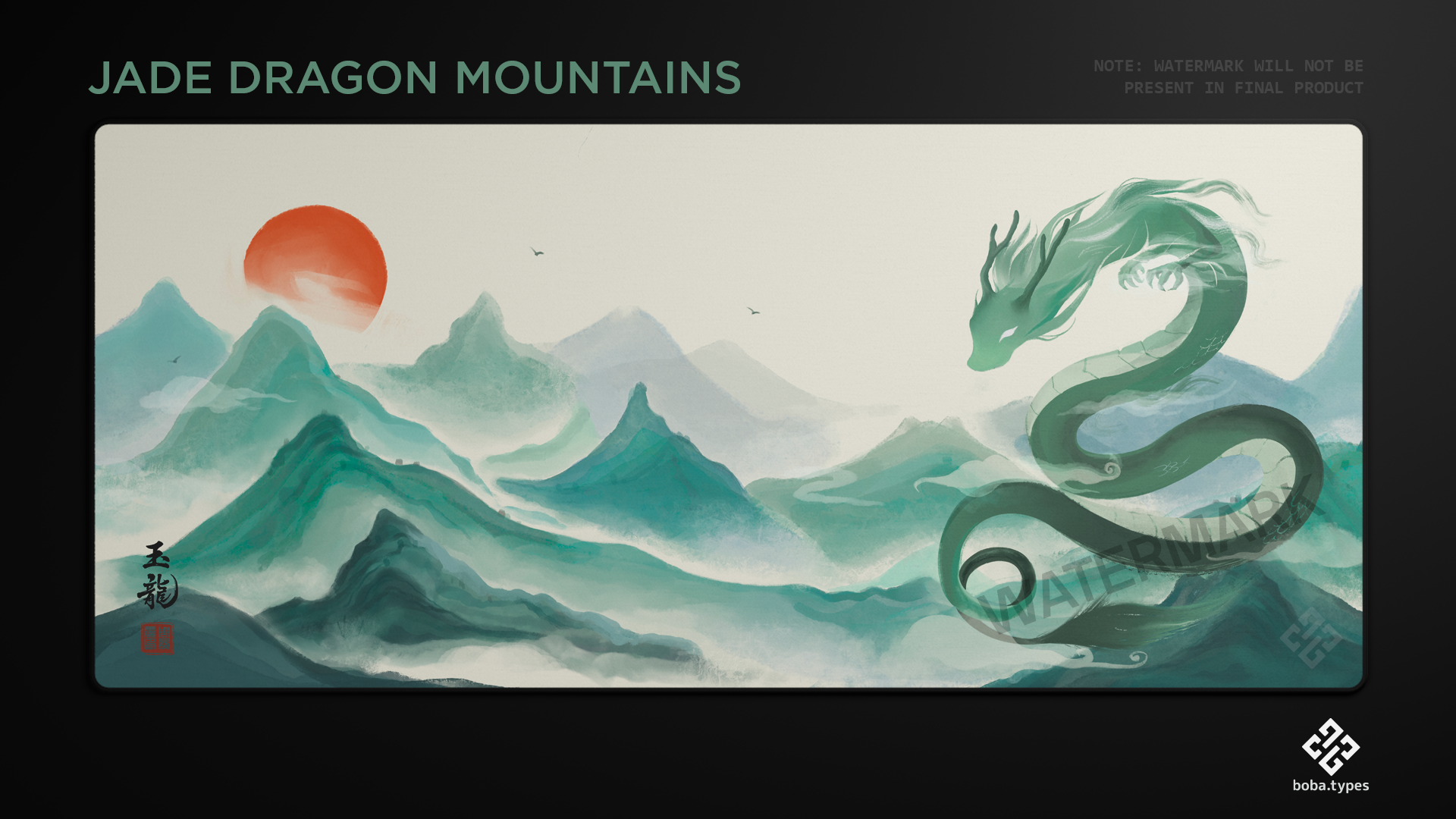 [IN STOCK]keycaps-MW Jade Dragon