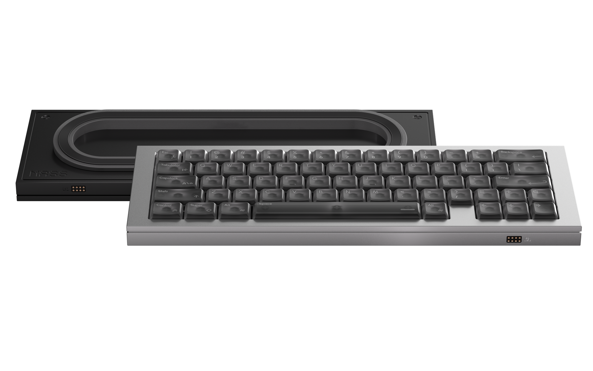 Low-profile MASS X gasket keyboard and keyboard housing