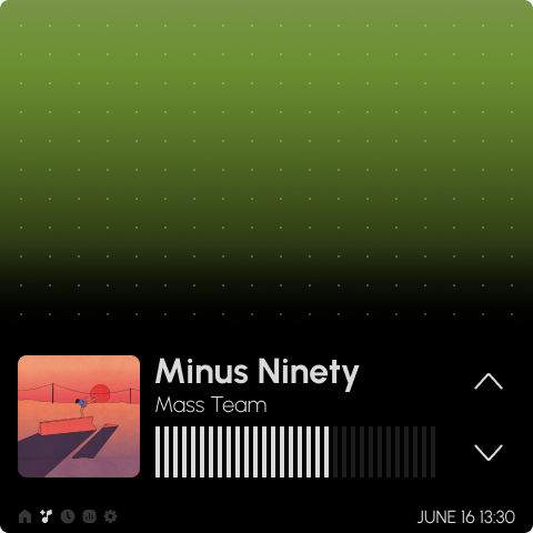 Now Playing complete interface